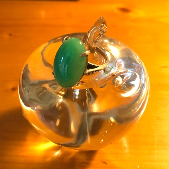 Glass Apple Paperweight Vintage Marked Carnevale - Picture 6 of 9